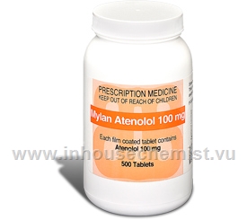 Atenolol 100mg 500 Tablets/Pack
