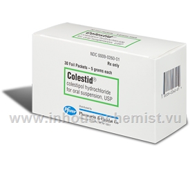Colestid Granules 5g (Colestipol) 30 Sachets/Pack