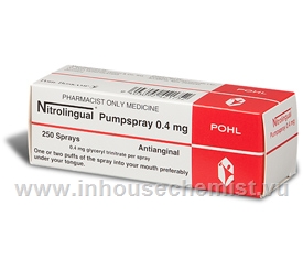 Nitrolingual Pumpspray 0.4mg 250 Sprays/Pack