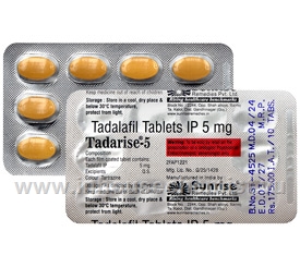 Tadarise-5 (Tadalafil) 5mg 10 Tablets/Strip