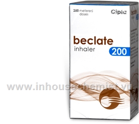 Beclate Inhaler (Beclamethasone 200mcg) 200 Doses/Pack