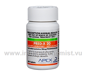 Pred-X 20mg (Prednisolone) 300 Tablets/Pack