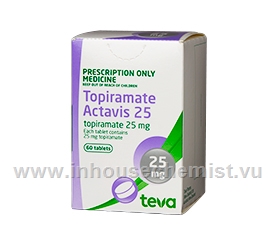 Topiramate Actavis 25mg 60 Tabs/Pack