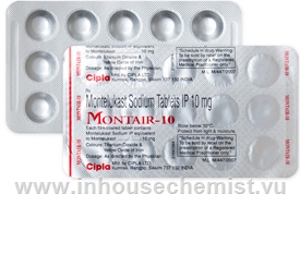 Montair 10mg 15 Tablets/Strip