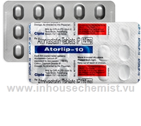 Atorlip (Atorvastatin) 10mg 15 Tablets/Strip