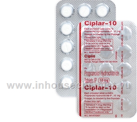 Ciplar-10 (Propranolol 10mg) 15 Tablets/Strip