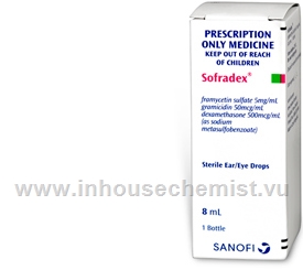 Sofradex Sterile Ear/Eye Drops 8ml/Pack