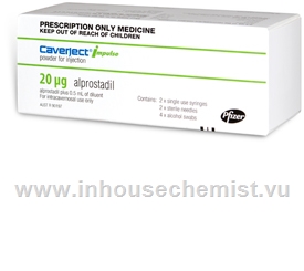 Caverject 20mcg (alprostadil) 2 Injections/Pack