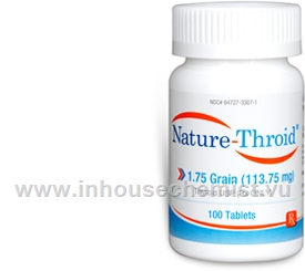 Nature-Throid 1.75 Grain - 100 Tabs/Bottle