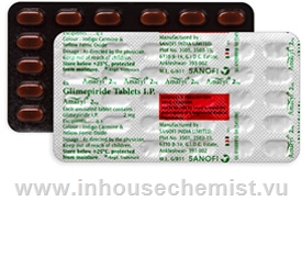 Amaryl 2mg (Glimepiride) 30 Tabs/Strip Sanofi