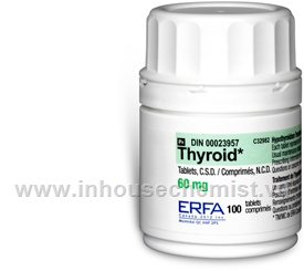 Erfa Thyroid 60mg 100 Tablets/Pack