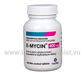 E-Mycin 400mg 100 Tablets/Pack