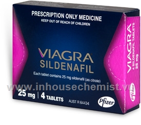 Viagra 25mg (sildenafil) 4 Tablets/Pack