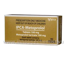 IPCA Metoprolol (Metoprolol 100mg) 60 Tablets/Pack