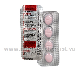 Forcan-200 (Fluconazole) 4 Tablets/Pack