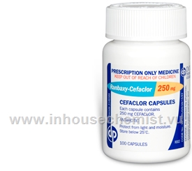 Cefaclor (Cefaclor Monohydrate 250mg) 100 Capsules/Pack