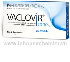 Vaclovir (Valaciclovir 1000mg) 30 Tablets/Pack