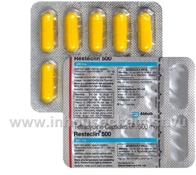 Resteclin (Tetracycline 500mg) 10 Capsules/Strip