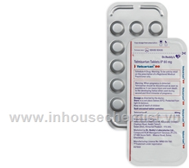 Telsartan-80 (Telmisartan IP 80mg) 14 Tablets/Strip