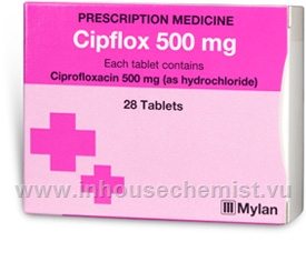 Cipflox (Ciprofloxacin 500mg) 28 Tablets/Pack