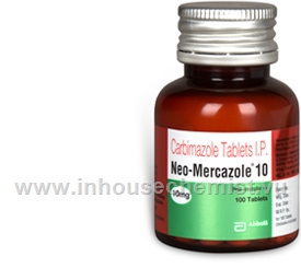 Neo-Mercazole 10 (Carbimazole 10mg) 100 Tablets/Bottle