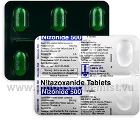 Nizonide (Nitazoxanide 500mg) 6 Tablets/Strip