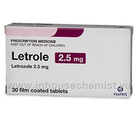Letrole (Letrozole 2.5mg) 30 Tablets/Pack