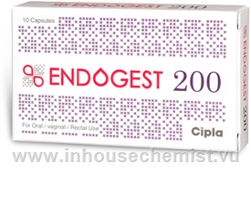 Endogest 200 (Progesterone 200mg) 10 Capsules/Strip