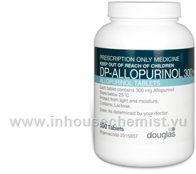 Allopurinol 300mg 500 Tablets/Pack