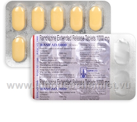 Rancad (Ranolazine 1000mg) Extended Release 10 Tablets/Strip