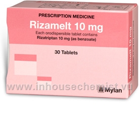 Rizamelt (Rizatriptan 10mg) 30 Tablets/Pack