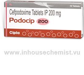 Podocip 200 (Cefpodoxime 200mg) 10 Tablets/Strip