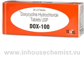 Dox-100 (Doxycycline 100mg) 160 Tablets/Pack