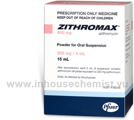 Zithromax (Azithromycin 200mg/5ml) Oral Suspension 15ml/Pack