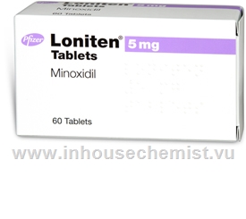 Loniten (Minoxidil 5mg) 60 Tablets/Pack