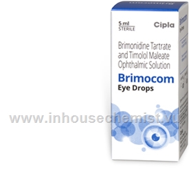 Brimocom Eye Drops (Brimonidine Tartrate/Timolol Maleate 0.2%/0.5%) Eye Drops 5ml