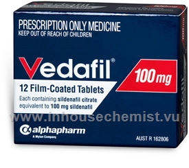 Vedafil (Sildenafil Citrate 100mg) 12 Tablets/Pack