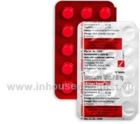 Aldactone (Spironolactone 50mg) 15 Tablets/Strip