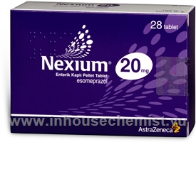 Nexium (Esomeprazole 20mg) 28 Tablets/Pack