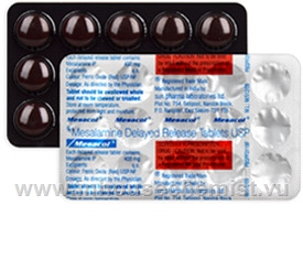 Mesacol (Mesalamine (delayed release) 400mg) 15 Tablets/Strip