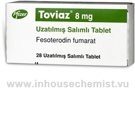 Toviaz ER (Fesoterodine fumarate 8mg) 28 Tablets/Pack
