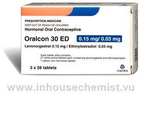 Oralcon 30 ED (0.15mg levonorgestrel and 0.03mg ethinylestradiol ) Tablets