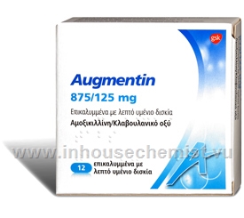 Augmentin (Amoxycillin/ Clavulanic Acid 875mg/ 125mg) 12 Tablets/ Pack