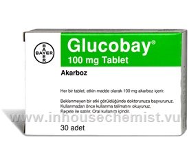Glucobay (Acarbose 100mg) 30 Tablets/ Pack