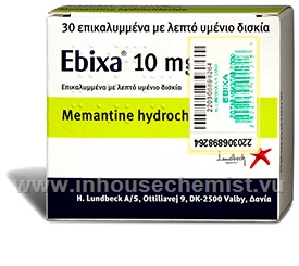 Ebixa (Memantine hydrochloride 10mg) 30 Tablets/pack (Turkish)