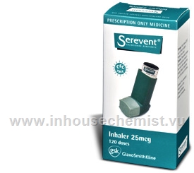 Serevent 25mcg Inhaler CFC Free 120 Doses/Pack