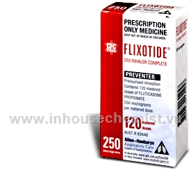 Flixotide (Fluticasone) CFC Free 250mcg 120 Doses/Inhaler