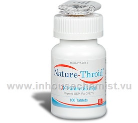 Nature-Throid 1 Grain - 100 Tabs/Bottle