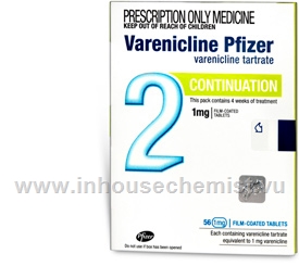 Varenicline Pfizer Continuation 1mg 56 Tablets/Pack