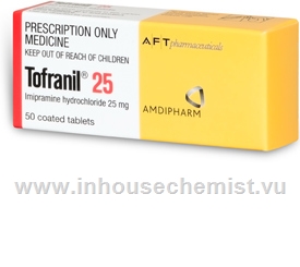 Tofranil 25mg 50 Tablets/Pack